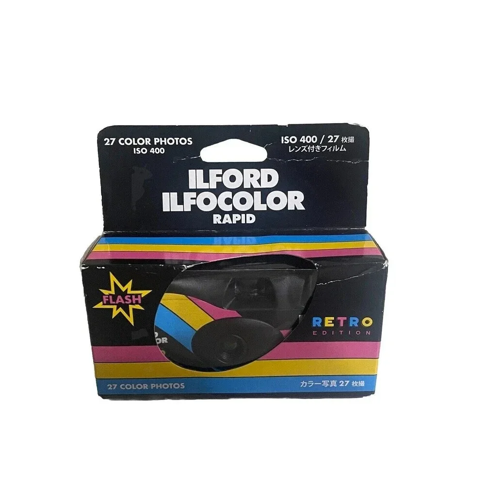 Ilford Ilfocolor Rapid Retro Single Use Camera New